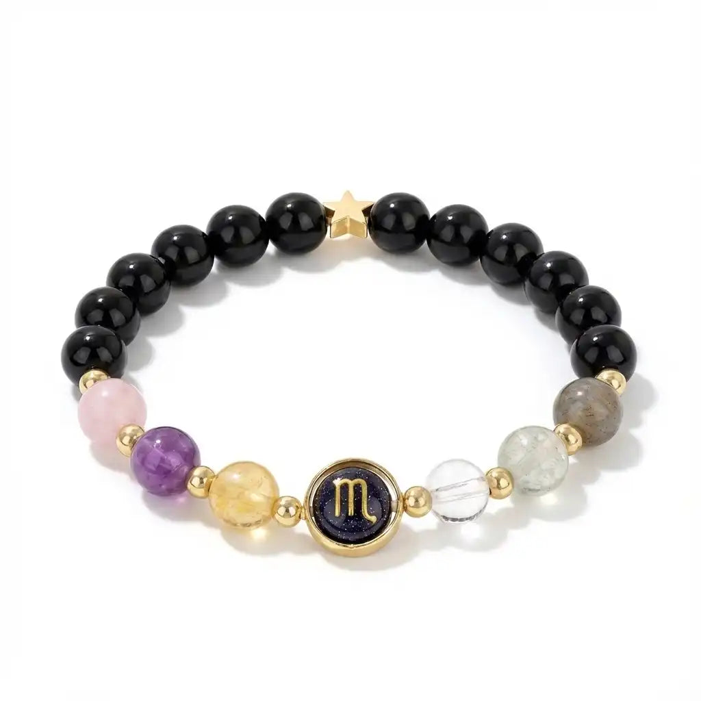 Zodiac Energy Bracelet Mixed Natural Stones