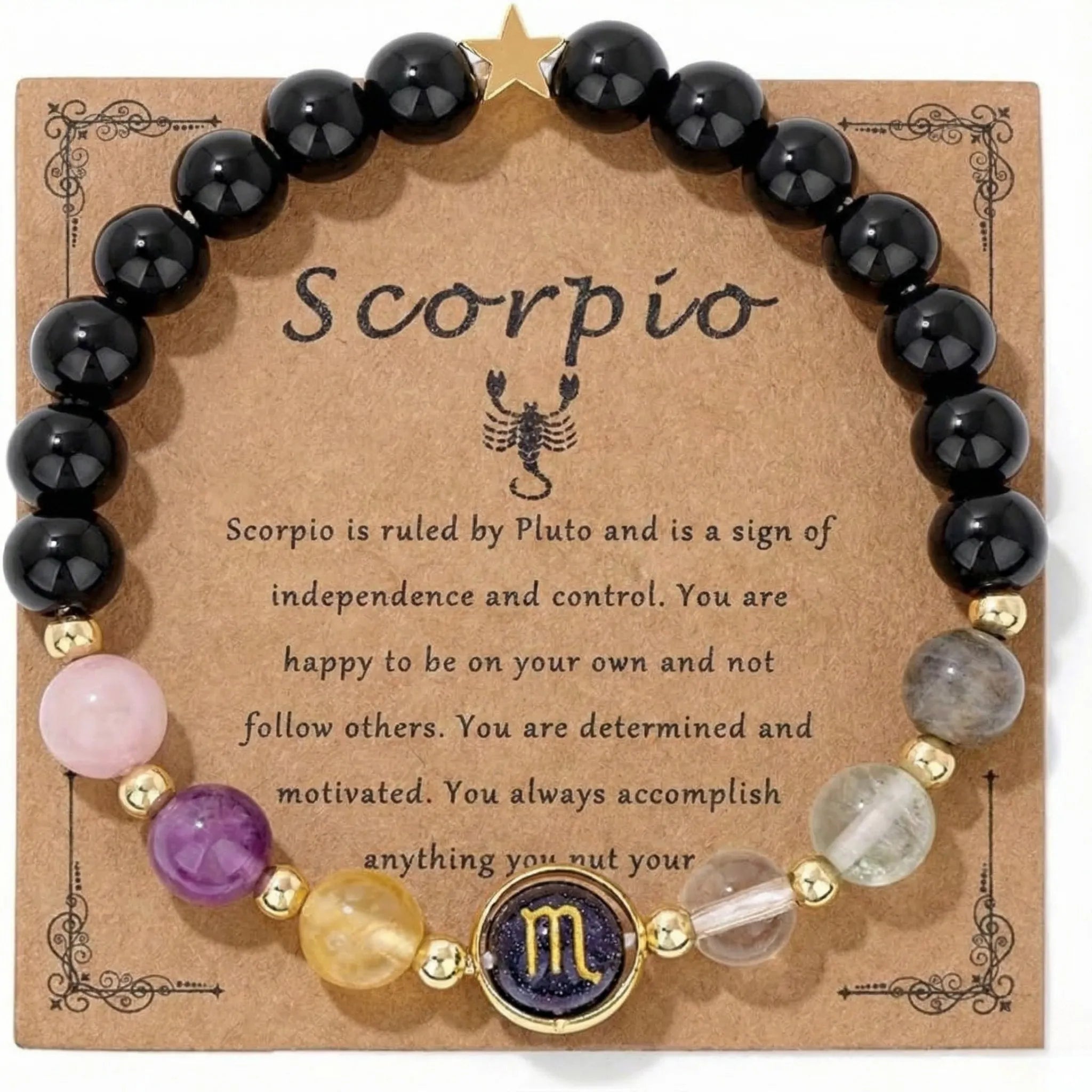 Zodiac Energy Bracelet Mixed Natural Stones