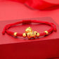 Fortune Bracelet Red String Fire Horse Charm